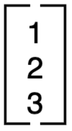 A typical 3x1 Matrix